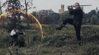 杰洛特VS《水果忍者》！波兰剑术师与《巫师》武术指导员联手出击