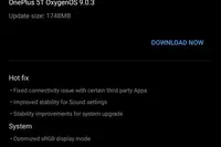 一加为5和5T发布OxygenOS9.0.3更新补丁