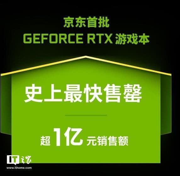 英伟达宣布首批RTX游戏本销售额破亿