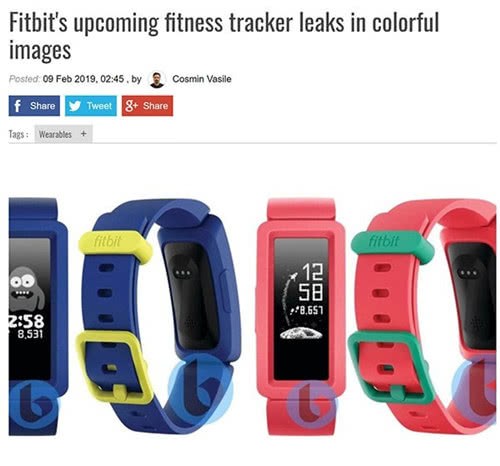 Fitbit新款运动手环曝光定位儿童市场