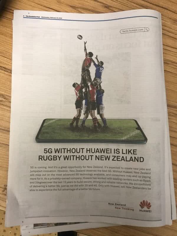 就在刚刚！华为向新西兰亮出大招！新西兰赢不了5G市场！