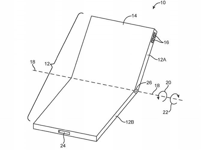 苹果再次申请折叠屏专利独特铰链式设计一点也不苹果