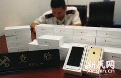 上海浦东机场5天查获335台iPhone6